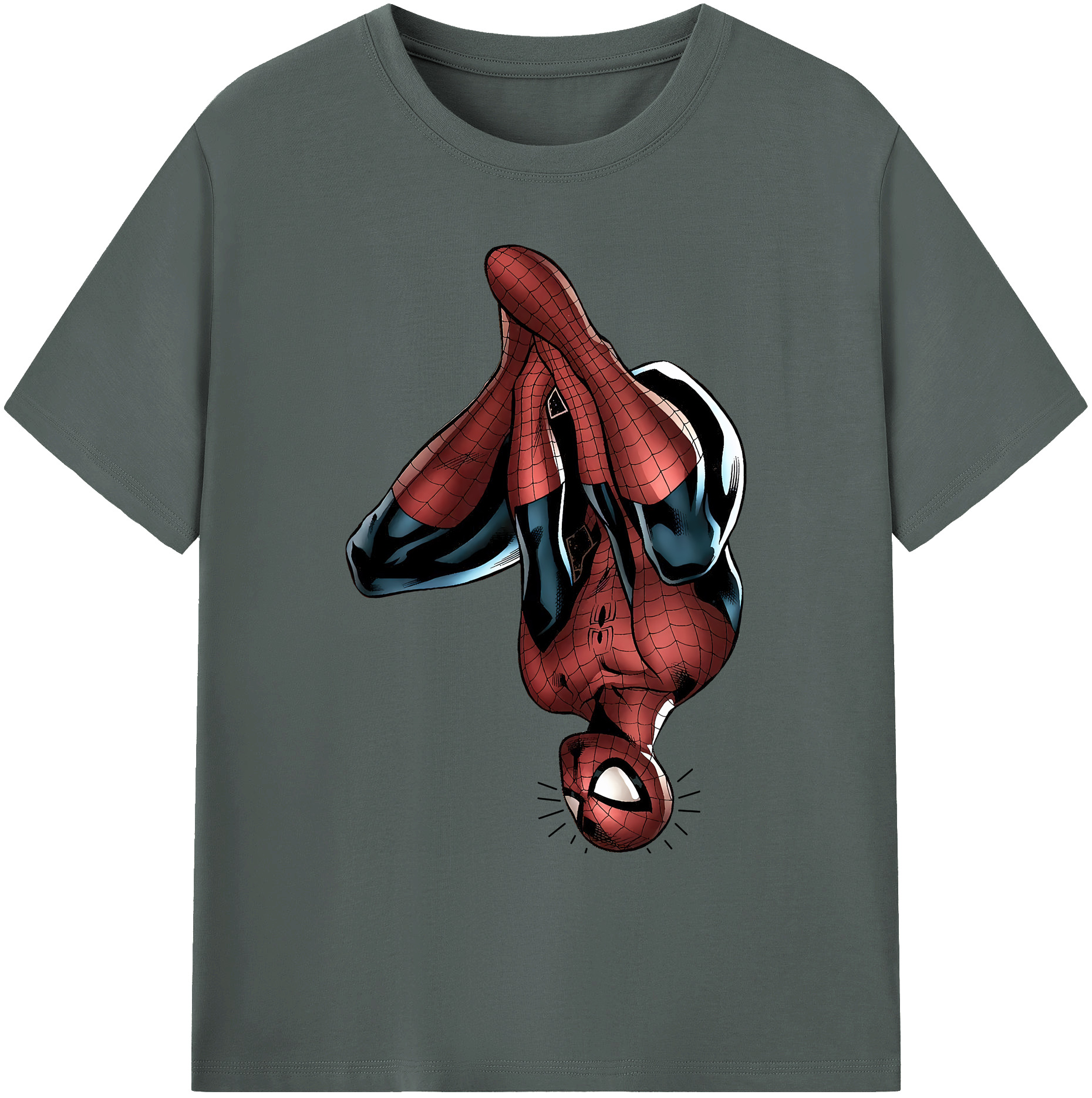 （画像用） Spider Man スパイダーマン 綿100％ メンズ半袖Tシャツ｜肌触りやわらか＆通気性